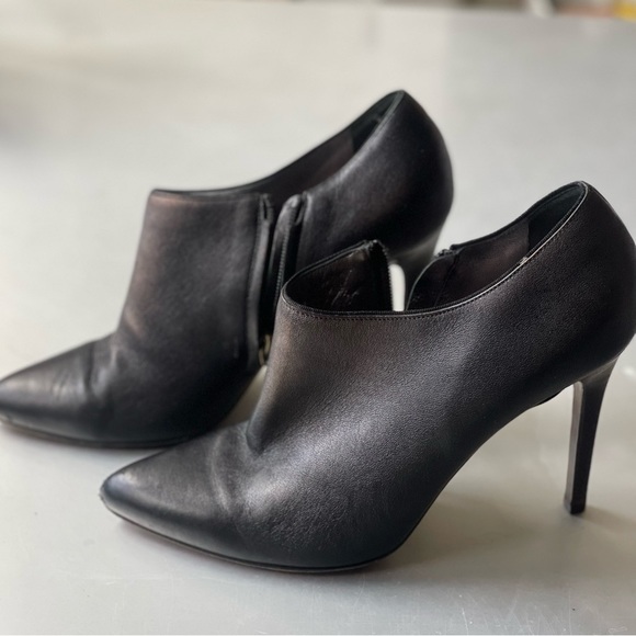 Lanvin Black Leather Heeled Boots Size 39 - Picture 5 of 5